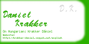 daniel krakker business card